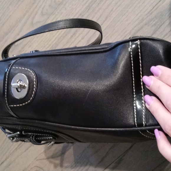 💝Coach Black leather purse Authentic - Picture 12 of 15